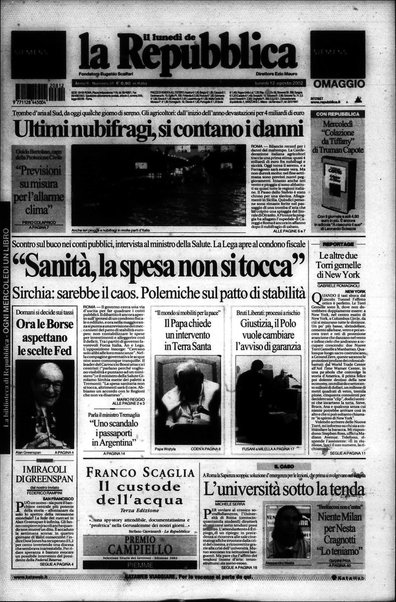 Il lunedì de La repubblica